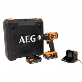 Дрель-шуруповерт аккумуляторная, 18В, 60 Нм, Li-ion 2х2Ач, AEG BS18G4-202C, 4935478630