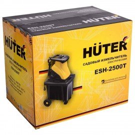 Садовый измельчитель электрический HUTER ESH-2500T, 2500Вт, 4600 об/мин, контейнер, 70/13/16
