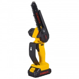 Пила цепная аккумуляторная EUROLUX ELS-20-Li, 20В, 150мм, Li-ion 2 Ач, 70/10/56