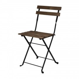 Комплект складной мебели (стол и 2 стула) NOSTRESS Woodstock FS-003A, металл черный,, 680060