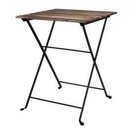 Комплект складной мебели (стол и 2 стула) NOSTRESS Woodstock FS-003A, металл черный,, 680060