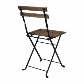 Комплект складной мебели (стол и 2 стула) NOSTRESS Woodstock FS-003A, металл черный,, 680060