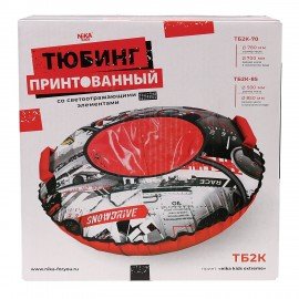 Тюбинг-ватрушка, 85 см, с принтом, "Экстрим", верх оксфорд, Nk, ТБ2К-85/Э2