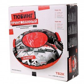 Тюбинг-ватрушка, 85 см, с принтом, "Экстрим", верх оксфорд, Nk, ТБ2К-85/Э2