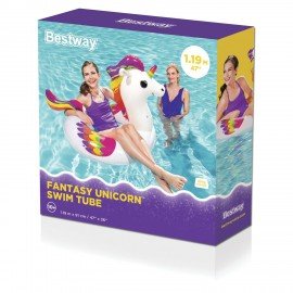 Надувной круг для плавания "Волшебный Единорог" 119х91 см, от 10 лет, BESTWAY, 36159