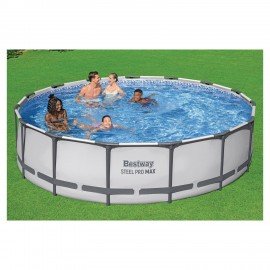Каркасный бассейн, фил.-насос 3028л/ч, лестница, тент "Steel Pro Max"457х107см, 14970, 56488