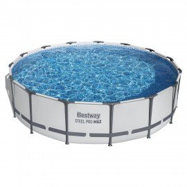 Каркасный бассейн, фил.-насос 3028л/ч, лестница, тент "Steel Pro Max"457х107см, 14970, 56488