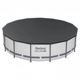 Каркасный бассейн, фил.-насос 3028л/ч, лестница, тент "Steel Pro Max"457х107см, 14970, 56488