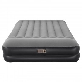 Надувная кровать 152х203х46 см, с подголовником, встроенный насос 220В, до 300 кг, BESTWAY, 67403