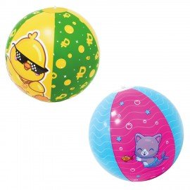 Мяч пляжный, диаметр 30 см, от 3 лет, АССОРТИ, 2 вида, PLAYMARKET