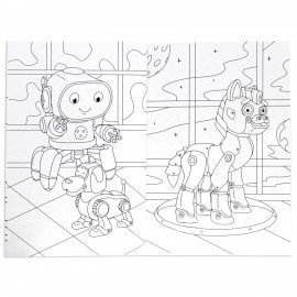 Книжка-раскраска БОЛЬШАЯ СУПЕРРАСКРАСКА ДЛЯ МАЛЬЧИКОВ, 235х330 мм, 64 стр., ПП, 0665-7