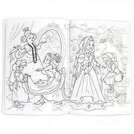 Книжка-раскраска СУПЕРРАСКРАСКА СКАЗКИ, 200х280 мм, 64 стр., ПП, 9849-5