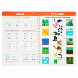 Тетрадь многоразовая с заданиями "ПИШИ-СТИРАЙ-ИГРАЙ 5+", 205х297, 30 стр., ПП, 46530