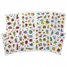 Набор наклеек "Стикерпак", ассорти, 8 листов, 200 наклеек, 110х175 мм, ПП