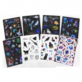 Набор наклеек "Стикерпак", ассорти, 8 листов, 200 наклеек, 110х175 мм, ПП