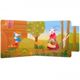 Интерактивная книга "Сказки", 12 стр., 20х20 см, АССОРТИ, Мозаика-Синтез