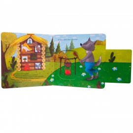 Интерактивная книга "Сказки", 12 стр., 20х20 см, АССОРТИ, Мозаика-Синтез