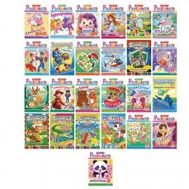 Раскраска с заданиями +56 наклеек "Наклей и раскрась"сцвет.фоном, А5, 16стр., 16,2х23,4 см, АССОРТИ, ЛиС