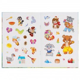 Книжка аппликаций с наклейками, ассорти, 145х210мм, 8 стр., УМКА