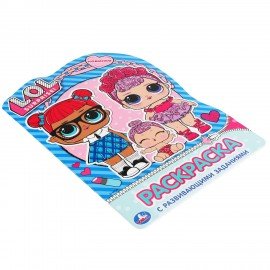 Книжка - раскраска с вырубкой в виде персонажа, ЛИЦЕНЗИОННЫЕ СЮЖЕТЫ, ассорти, 210х285