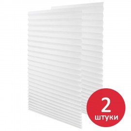 Жалюзи-плиссе штора тканевая самоклеящаяся КОМПЛЕКТ 2шт FORMO 60*180см, СТАНДАРТ,60г/