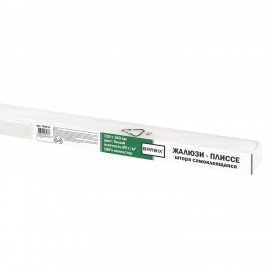 Жалюзи-плиссе штора тканевая самоклеящаяся FORMO 120*180см, СТАНДАРТ+, 80г/м2, белый,