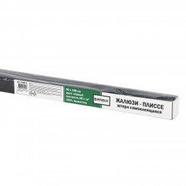 Жалюзи-плиссе штора тканевая самоклеящаяся FORMO 90*180см, СТАНДАРТ+, 80г/м2, черный,