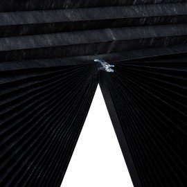 Жалюзи-плиссе штора тканевая самоклеящаяся FORMO 120*180см, СТАНДАРТ+, 80г/м2, черный