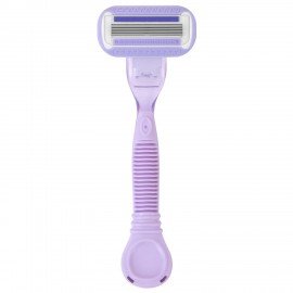 Бритвенный станок многоразовый женский, 4 лезвия, 2 кассеты, X-ONE, 700018