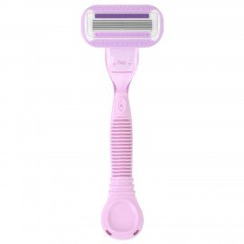 Бритвенный станок многоразовый женский, 4 лезвия, 2 кассеты, X-ONE, 700018