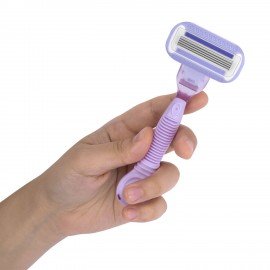 Бритвенный станок многоразовый женский, 4 лезвия, 2 кассеты, X-ONE, 700018