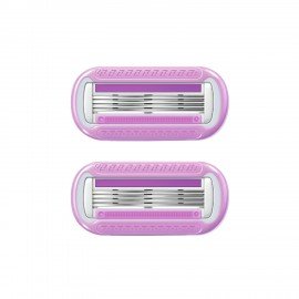 Кассеты для бритвенного станка многоразового женского, 4 лезвия, 2 кассеты, X-ONE, 700019