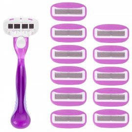 Бритвенный станок многоразовый женский, 5 лезвий, 12 кассет, X-ONE, 700021