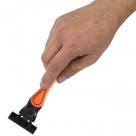 Бритвенный станок многоразовый мужcкой, 3 лезвия, 11 кассет, оранжевый, X-ONE, 700023