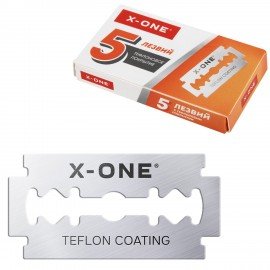 Сменные лезвия из нержавеющей стали для безопасных бритв, 5 штук, Х-ONE, 700038