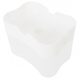 Диспенсер/дозатор для моющего средства, органайзер + губка, БЕЛЫЙ, 7х14х11см, ЛЮБАША, 700039