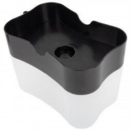 Диспенсер/дозатор для моющего средства, органайзер + губка, ЧЕРНЫЙ, 7х14х11см, ЛЮБАША, 700040