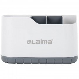 Стакан органайзер для зубных щеток и пасты, БЕЛЫЙ, 9х19х12см, LAIMA HOME, 700047