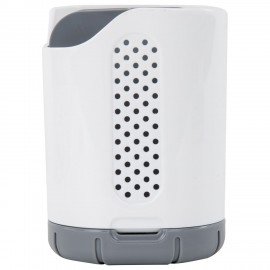 Стакан органайзер для зубных щеток и пасты, БЕЛЫЙ, 9х19х12см, LAIMA HOME, 700047