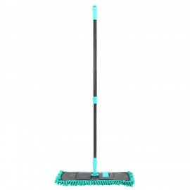 Швабра КОМПЛЕКТ флаундер 40см + МОП синель (ТИП К) + черенок 70-120см, ЛЮБАША БЮДЖЕТ, 700051
