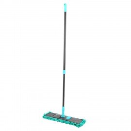 Швабра КОМПЛЕКТ флаундер 40см + МОП синель (ТИП К) + черенок 70-120см, ЛЮБАША БЮДЖЕТ, 700051
