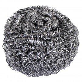 Губка (мочалка) металлическая спиральная 15 грамм, для посуды, гриля, плиты, LAIMA, 700061
