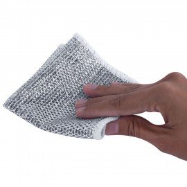 Тряпки салфетки металлизированный эффект скрабер 20 х 20 см КОМПЛЕКТ 10 штук, посуда, уборка, LAIMA, 700065