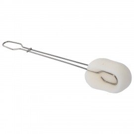 Ершик металлический 32 см кухонный для мытья бутылок и термосов, ДВЕ ГУБКИ в комплекте, LAIMA, 700066