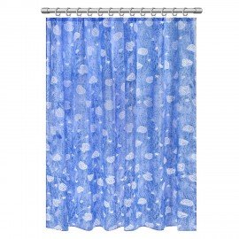 Шторка для ванной ПОЛИЭСТЕР, 180х180см, кольца в комплекте, МОРЕ, PRIMILA, 700077