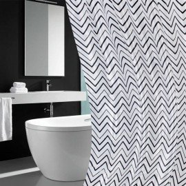 Шторка для ванной ПОЛИЭСТЕР, 180х180см, кольца в комплекте, УЗОРЫ, PRIMILA, 700078