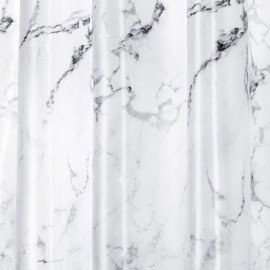 Шторка для ванной ПОЛИЭСТЕР, 180х180см, кольца в комплекте, БЕЛЫЙ МРАМОР, PRIMILA, 700079