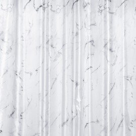 Шторка для ванной ПОЛИЭСТЕР, 180х180см, кольца в комплекте, БЕЛЫЙ МРАМОР, PRIMILA, 700079