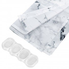 Шторка для ванной ПОЛИЭСТЕР, 180х180см, кольца в комплекте, БЕЛЫЙ МРАМОР, PRIMILA, 700079