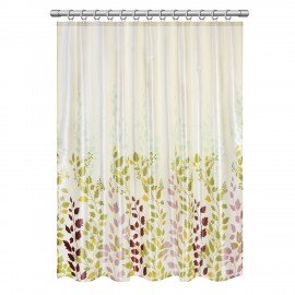 Шторка для ванной ПОЛИЭСТЕР, 180х180см, кольца в комплекте, ФЛОРА, PRIMILA, 700080